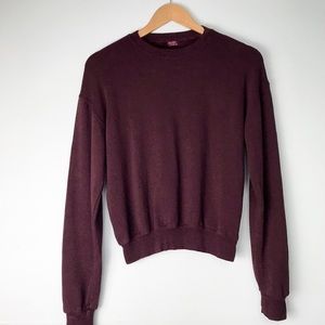 Brandy Melville John Galt Maroon Sweater
